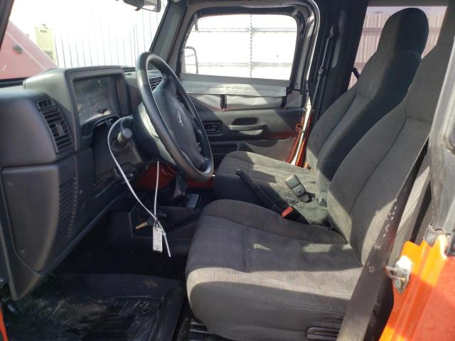 1J4FA29185P320559 - 2005 JEEP WRANGLER / SE ORANGE photo 4