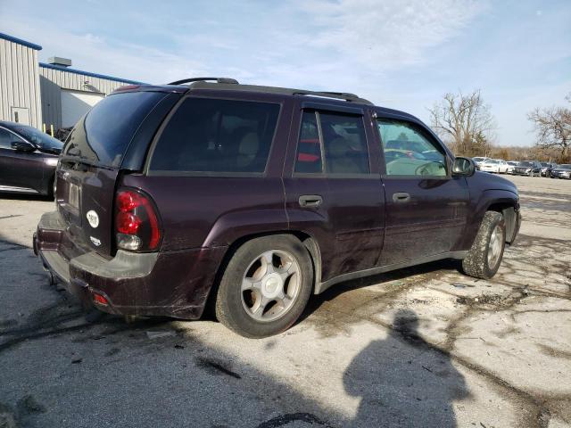 1GNDT13S282245871 - 2008 CHEVROLET TRAILBLAZE LS PURPLE photo 3