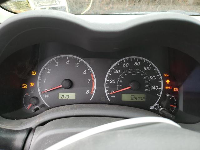 2T1BU4EE4AC229152 - 2010 TOYOTA COROLLA BASE GRAY photo 9