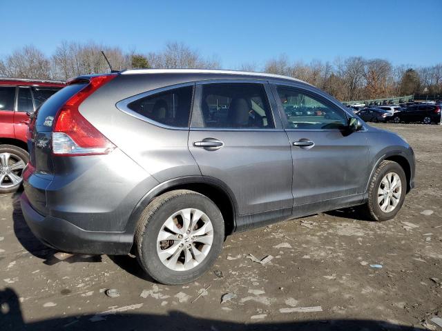 JHLRM4H70CC025717 - 2012 HONDA CR-V EXL GRAY photo 3