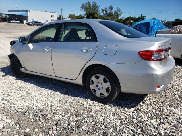 JTDBU4EE1B9139514 - 2011 TOYOTA COROLLA BASE SILVER photo 2