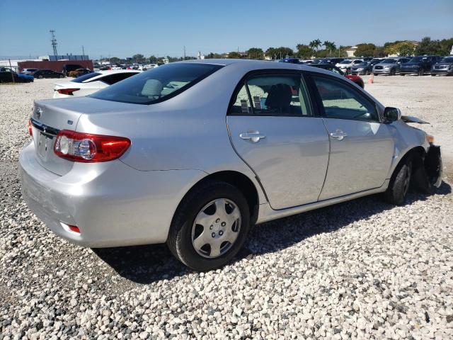 JTDBU4EE1B9139514 - 2011 TOYOTA COROLLA BASE SILVER photo 3