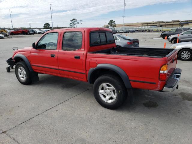 5TEGN92N51Z810089 - 2001 TOYOTA TACOMA DOUBLE CAB PRERUNNER RED photo 2