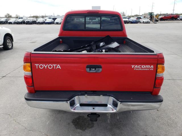 5TEGN92N51Z810089 - 2001 TOYOTA TACOMA DOUBLE CAB PRERUNNER RED photo 6