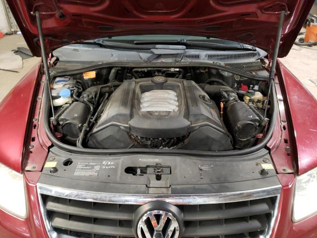 WVGZM77L75D082034 - 2005 VOLKSWAGEN TOUAREG 4.2 RED photo 12