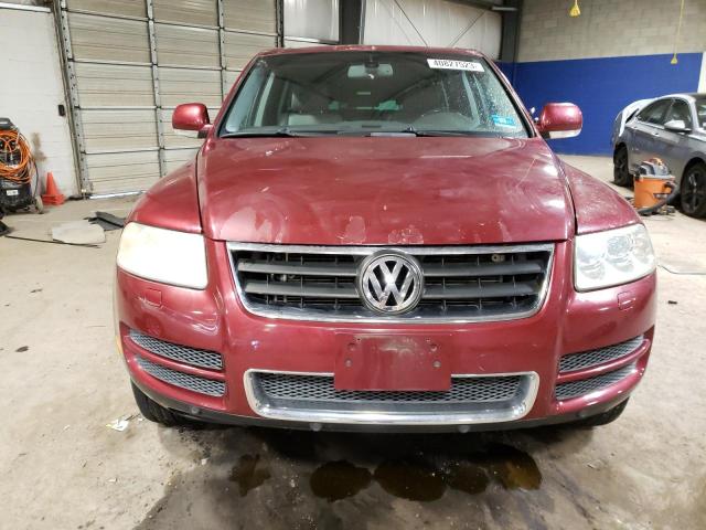 WVGZM77L75D082034 - 2005 VOLKSWAGEN TOUAREG 4.2 RED photo 5