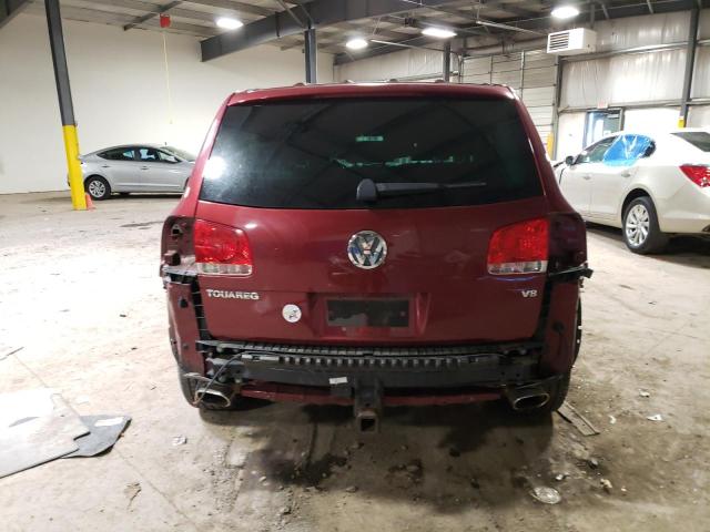 WVGZM77L75D082034 - 2005 VOLKSWAGEN TOUAREG 4.2 RED photo 6