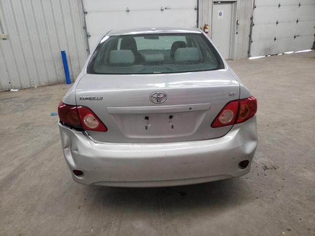 1NXBU4EE1AZ316876 - 2010 TOYOTA COROLLA BASE SILVER photo 6