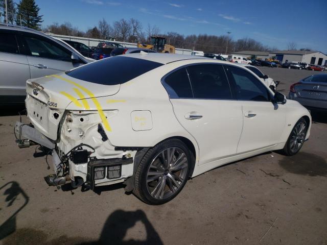 JN1EV7AR1KM557818 - 2019 INFINITI Q50 LUXE WHITE photo 3