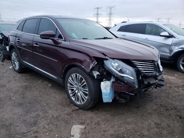 2LMPJ8LR0HBL38738 - 2017 LINCOLN MKX RESERVE برغندي صورة 4