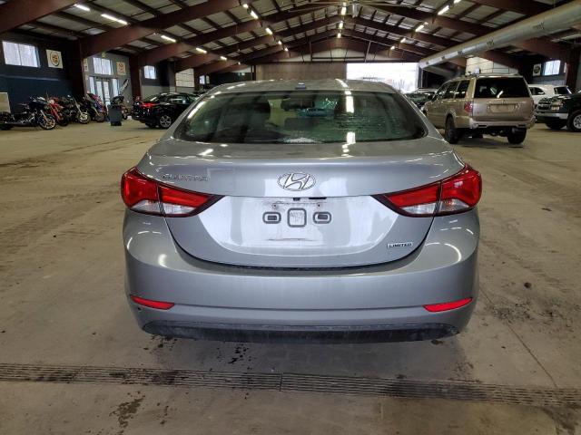 KMHDH4AE4FU392943 - 2015 HYUNDAI ELANTRA SE SILVER photo 6