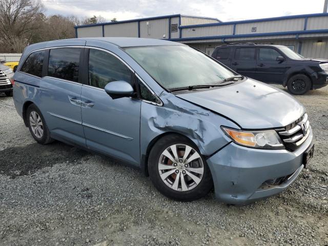 5FNRL5H42EB044190 - 2014 HONDA ODYSSEY EX BLUE photo 4