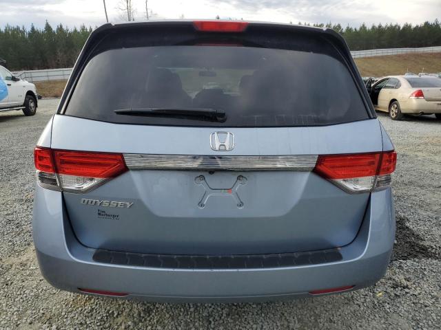 5FNRL5H42EB044190 - 2014 HONDA ODYSSEY EX BLUE photo 6