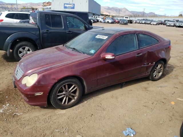 8WDBRN40J73A43411 - 2003 MERCEDES-BENZ C-CLASS MAROON photo 1