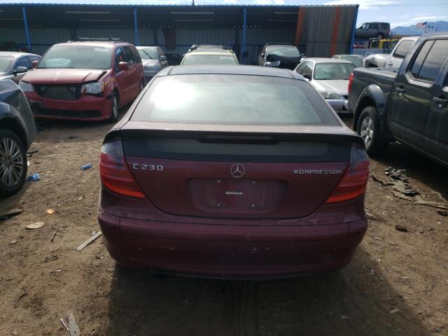 8WDBRN40J73A43411 - 2003 MERCEDES-BENZ C-CLASS MAROON photo 6