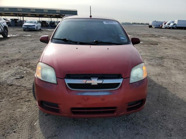 KL1TD5DE8AB105242 - 2010 CHEVROLET AVEO LS RED photo 5