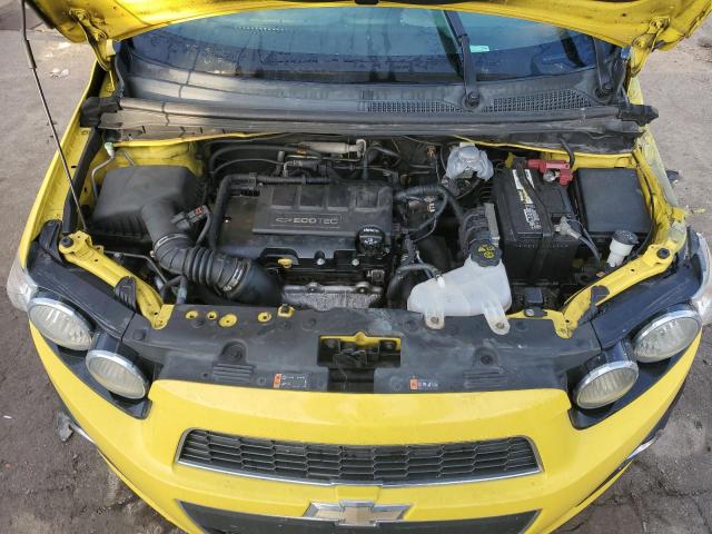 1G1JC6SB0F4196352 - 2015 CHEVROLET SONIC LT YELLOW photo 11