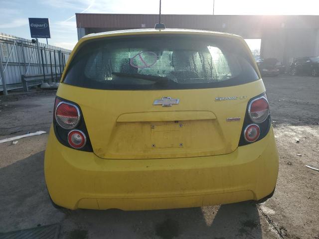 1G1JC6SB0F4196352 - 2015 CHEVROLET SONIC LT YELLOW photo 6