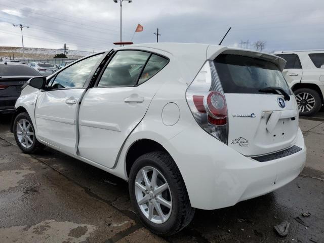 JTDKDTB39C1026486 - 2012 TOYOTA PRIUS C WHITE photo 2