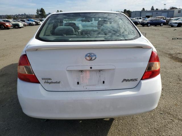 JT2BK18U720065987 - 2002 TOYOTA PRIUS WHITE photo 6