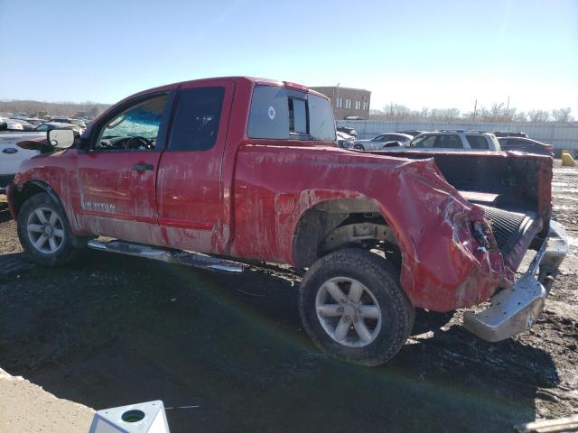 1N6BA06A19N307888 - 2009 NISSAN TITAN XE RED photo 2