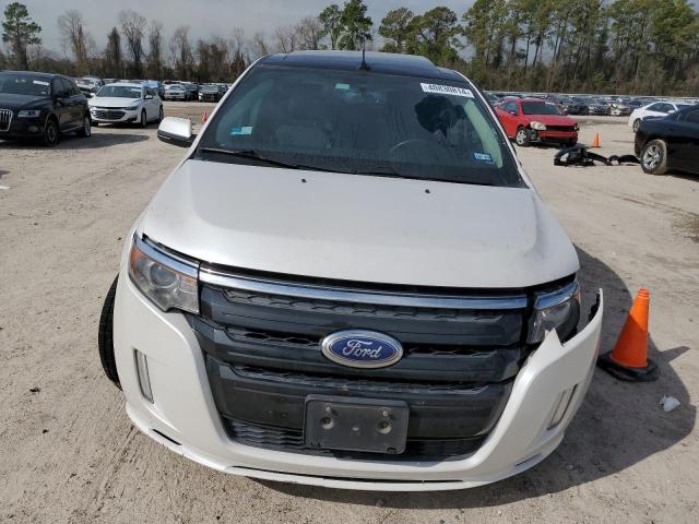 2FMDK3AK2EBB46219 - 2014 FORD EDGE SPORT WHITE photo 5