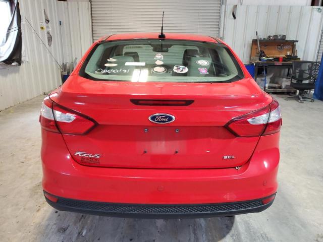 1FAHP3H25CL338816 - 2012 FORD FOCUS SEL RED photo 6