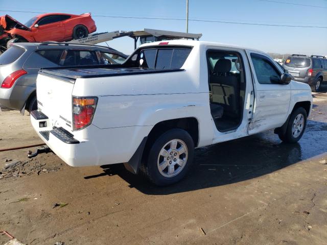 2HJYK16337H551836 - 2007 HONDA RIDGELINE RTX WHITE photo 3