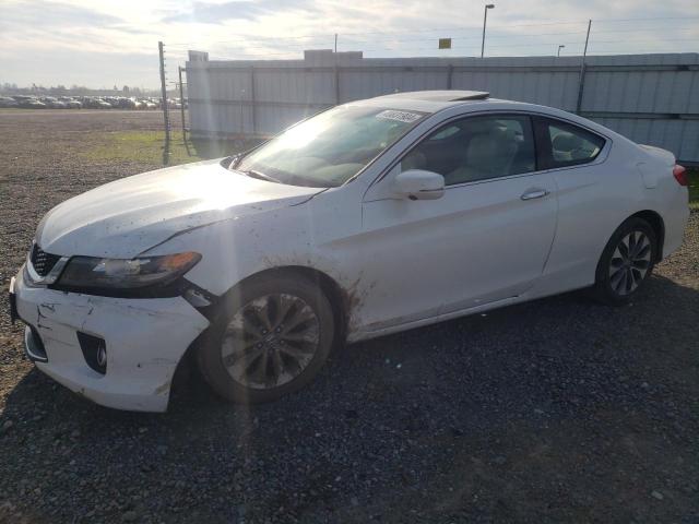 1HGCT1B85EA002889 - 2014 HONDA ACCORD EXL WHITE photo 1