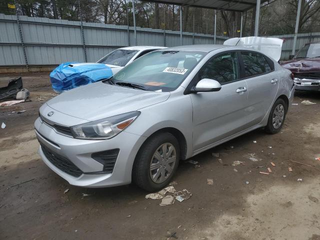 3KPA24AD2ME429189 - 2021 KIA RIO LX SILVER photo 1