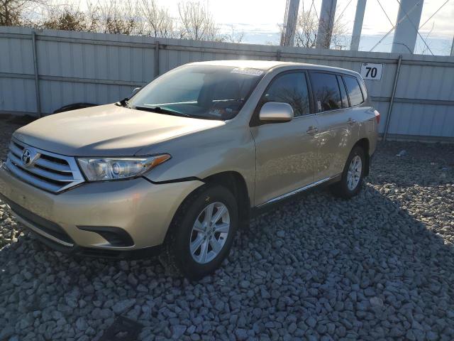 5TDBK3EH1DS243256 - 2013 TOYOTA HIGHLANDER BASE بيج صورة 1