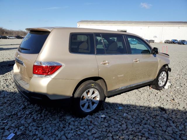 5TDBK3EH1DS243256 - 2013 TOYOTA HIGHLANDER BASE بيج صورة 3