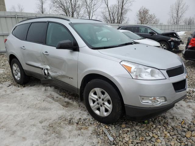 1GNLREED6AS131443 - 2010 CHEVROLET TRAVERSE LS SILVER photo 4