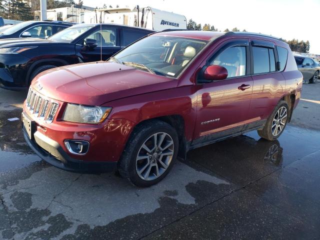 1C4NJDCB2ED546449 - 2014 JEEP COMPASS LIMITED BURGUNDY photo 1