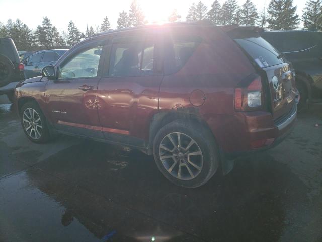 1C4NJDCB2ED546449 - 2014 JEEP COMPASS LIMITED BURGUNDY photo 2