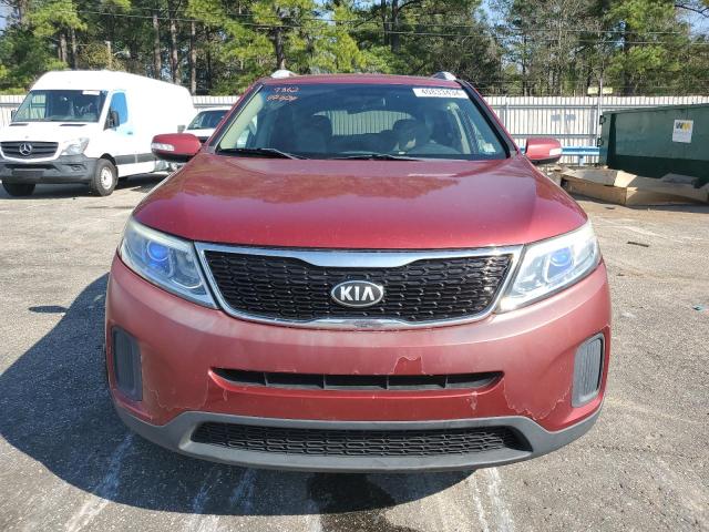 5XYKT4A78FG609486 - 2015 KIA SORENTO LX MAROON photo 5