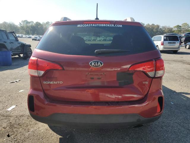 5XYKT4A78FG609486 - 2015 KIA SORENTO LX MAROON photo 6