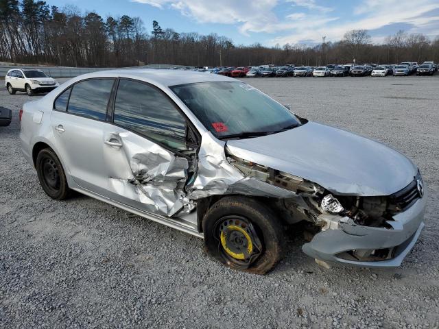 3VW2K7AJ5DM217448 - 2013 VOLKSWAGEN JETTA BASE SILVER photo 4