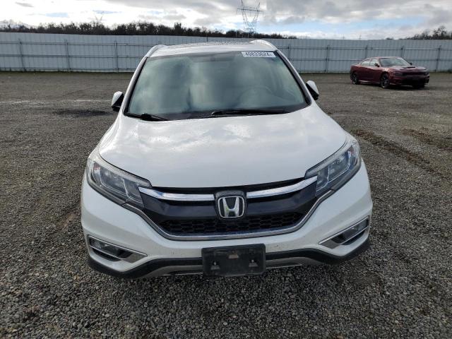 5J6RM4H75FL055999 - 2015 HONDA CR-V EXL WHITE photo 5