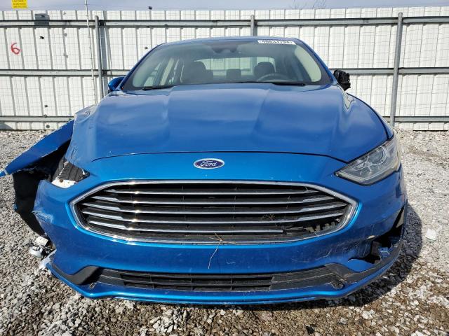 3FA6P0HD7LR135127 - 2020 FORD FUSION SE BLUE photo 5