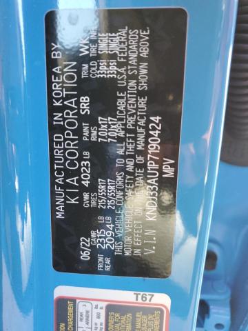 KNDJ33AU1P7190424 - 2023 KIA SOUL EX BLUE photo 13