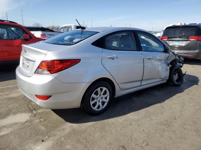 KMHCT4AE4EU671205 - 2014 HYUNDAI ACCENT GLS SILVER photo 3