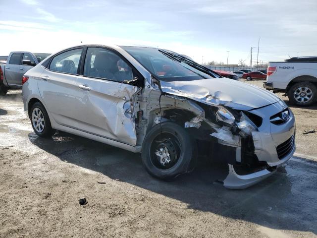 KMHCT4AE4EU671205 - 2014 HYUNDAI ACCENT GLS SILVER photo 4