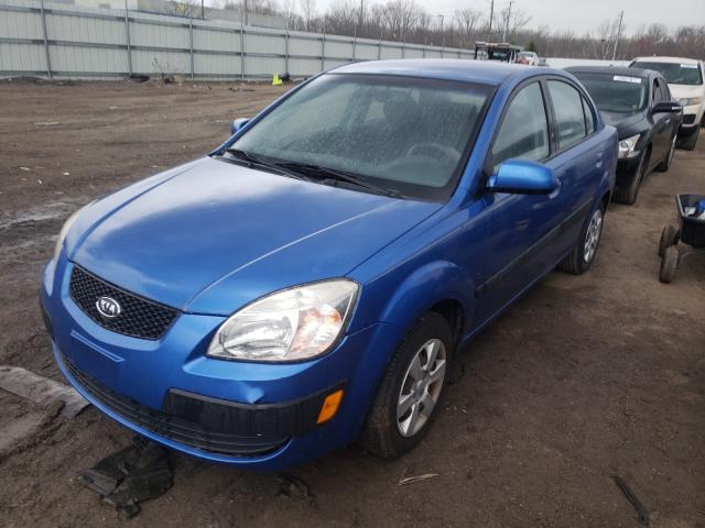 KNADE123466162362 - 2006 KIA RIO BLUE photo 2