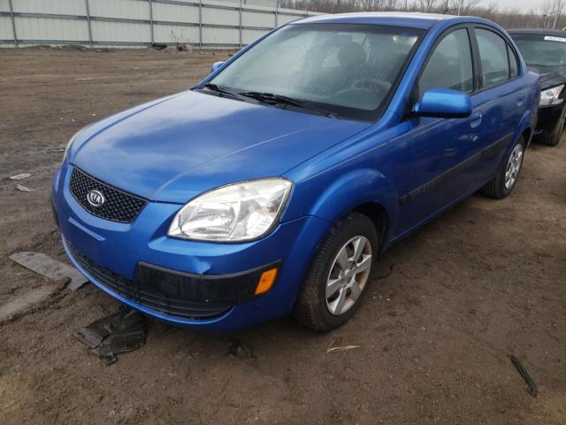 KNADE123466162362 - 2006 KIA RIO BLUE photo 9