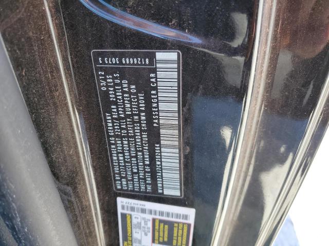 WVWBB7AJ7CW302664 - 2012 VOLKSWAGEN GOLF Qara foto 12