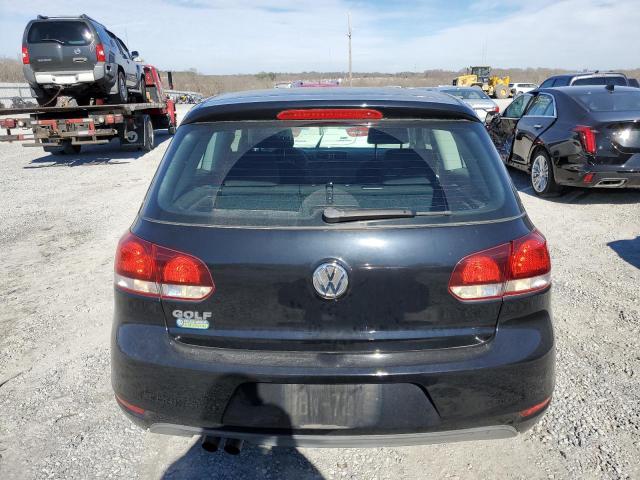 WVWBB7AJ7CW302664 - 2012 VOLKSWAGEN GOLF BLACK photo 6