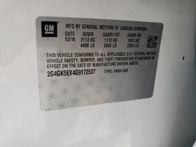 2G4GK5EX4G9172507 - 2016 BUICK REGAL 白色 照片 12