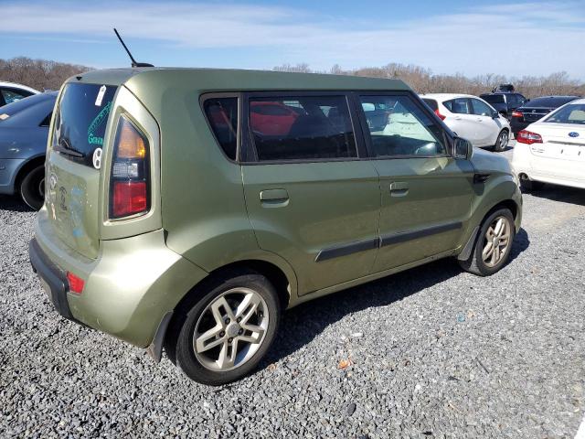 KNDJT2A20A7034407 - 2010 KIA SOUL + GREEN photo 3