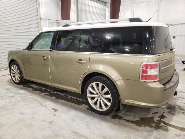 2FMHK6C80DBD00865 - 2013 FORD FLEX SEL GREEN photo 2